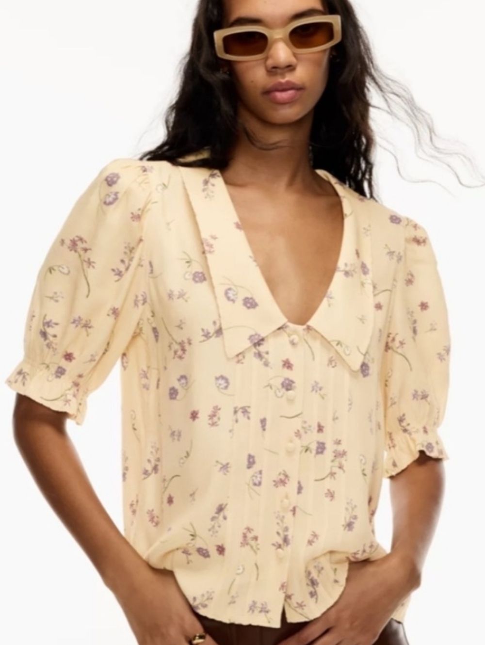 Wilfred Yellow Flower Blouse